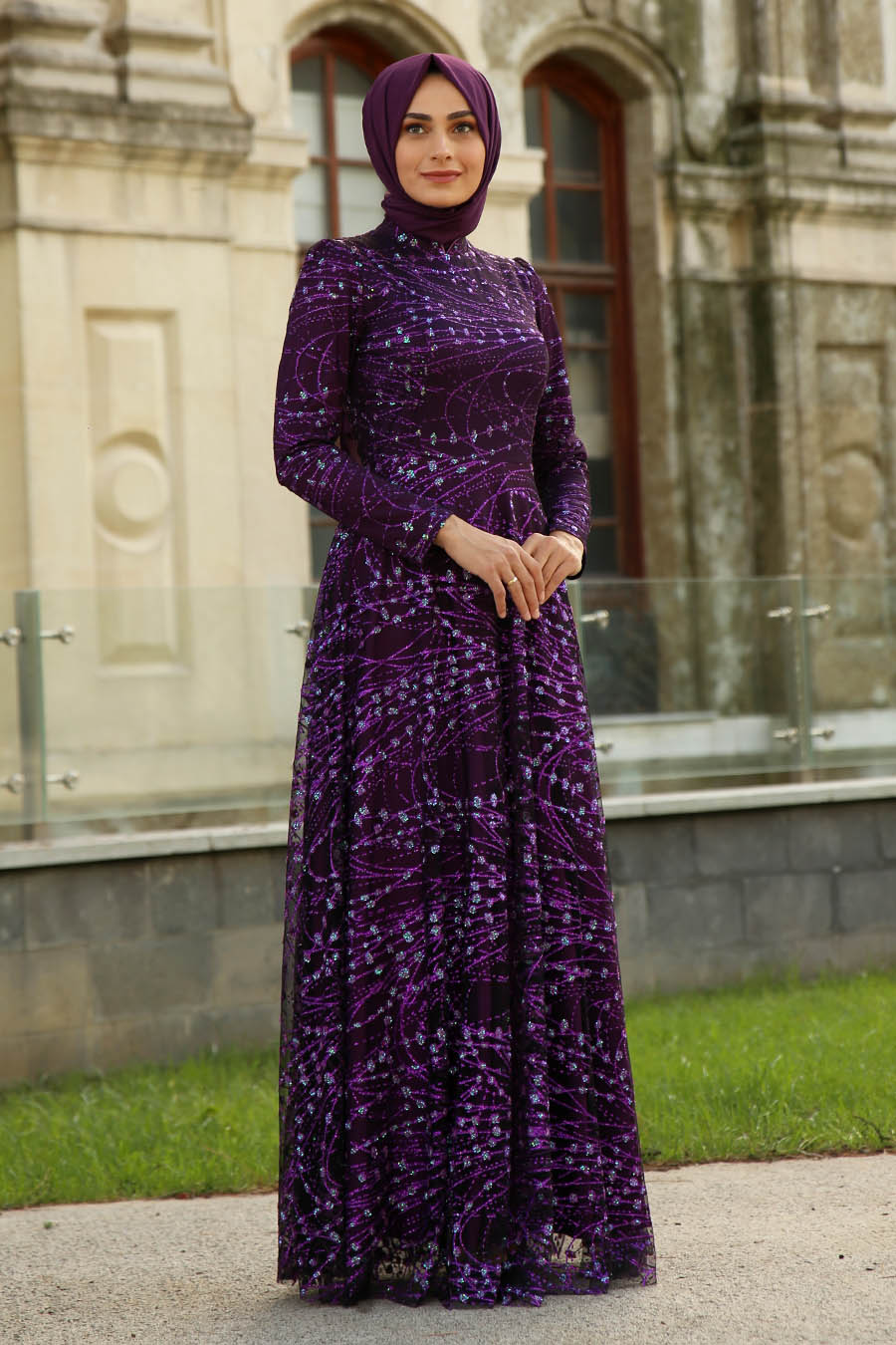 EVENING DRESS - PURPLE